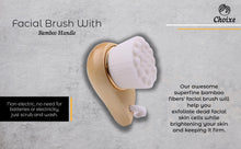 Load image into Gallery viewer, Facial Brush with Bamboo Handle
