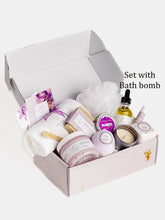 Load image into Gallery viewer, Bath Bomb and Shower Steamer Lizush All Natural Lavender Gift Box with - bath &amp; body products
