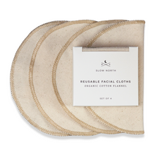 Load image into Gallery viewer, Set of 4 Reusable Facial Cloths
