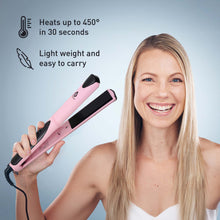 Load image into Gallery viewer, Hair Styling Power Bundle: One Step Hair Dryer &amp; Volumizer Brush + Professional Salon Quality Flat Iron Hair Straightener With Free Travel Straightener

