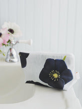 Load image into Gallery viewer, Makeup Bag: Black Hellebore on Snow
