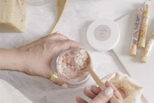 Load image into Gallery viewer, CBD Lavender Natural Bath Salt Soak with CBD. Made with Dead sea, Epsom and Himalayan salts
