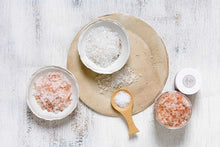Load image into Gallery viewer, CBD Lavender Natural Bath Salt Soak with CBD. Made with Dead sea, Epsom and Himalayan salts

