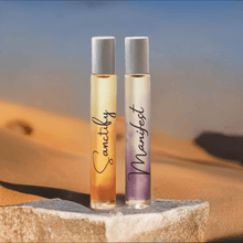 Load image into Gallery viewer, Reiki-Infused Sanctify and Manifest Rollerball Perfumes

