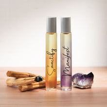 Load image into Gallery viewer, Reiki-Infused Sanctify and Manifest Rollerball Perfumes
