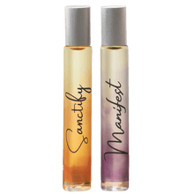 Load image into Gallery viewer, Reiki-Infused Sanctify and Manifest Rollerball Perfumes
