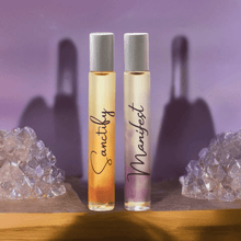 Load image into Gallery viewer, Reiki-Infused Sanctify and Manifest Rollerball Perfumes

